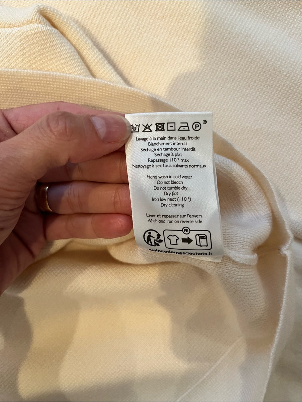 Sezane Cream Button-Up Knit Jacket - Picture 2 of 12